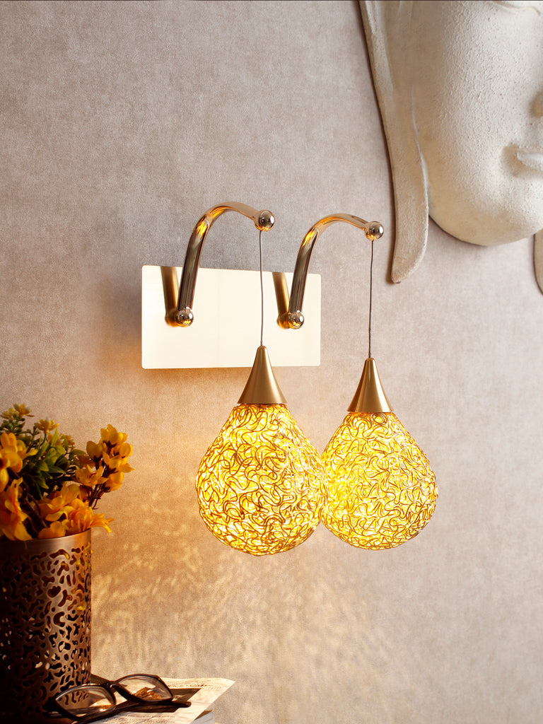 Golden Drop LED Wall Light | Buy LED Wall Lights Online India