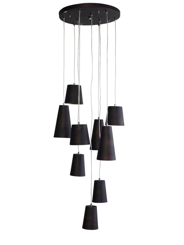 Kyler Black Multi Light Chandelier | Buy Modern Chandeliers Online India