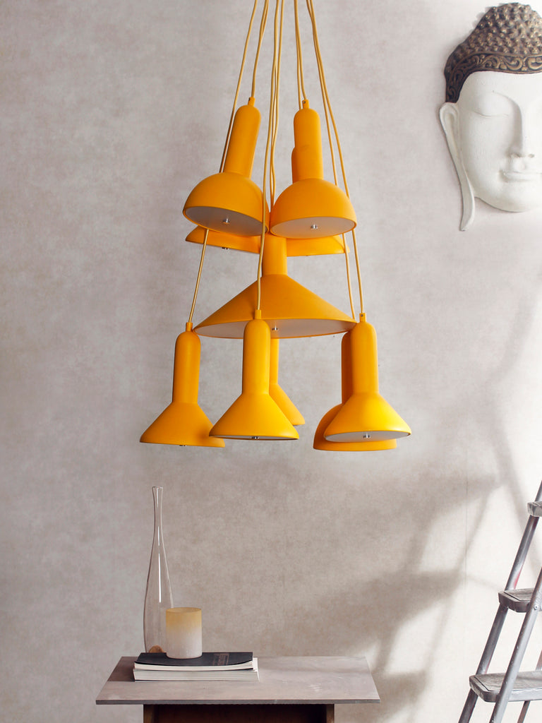 Yellow Cluster Chandelier | Buy Luxury Chandeliers Online India