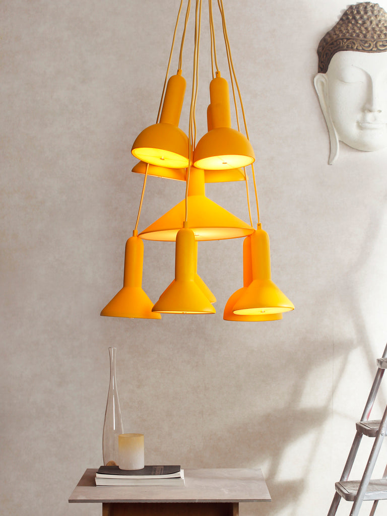 Yellow Cluster Chandelier | Buy Luxury Chandeliers Online India