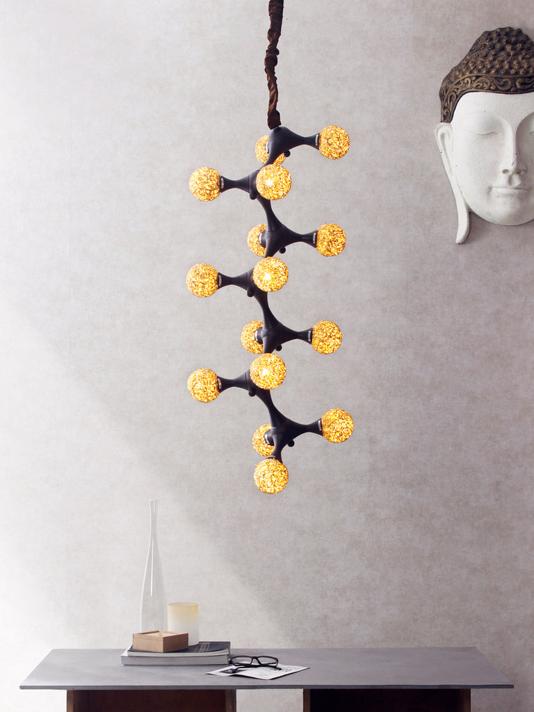 Goldmesh Tall LED Chandelier | Buy LED Chandeliers Online India