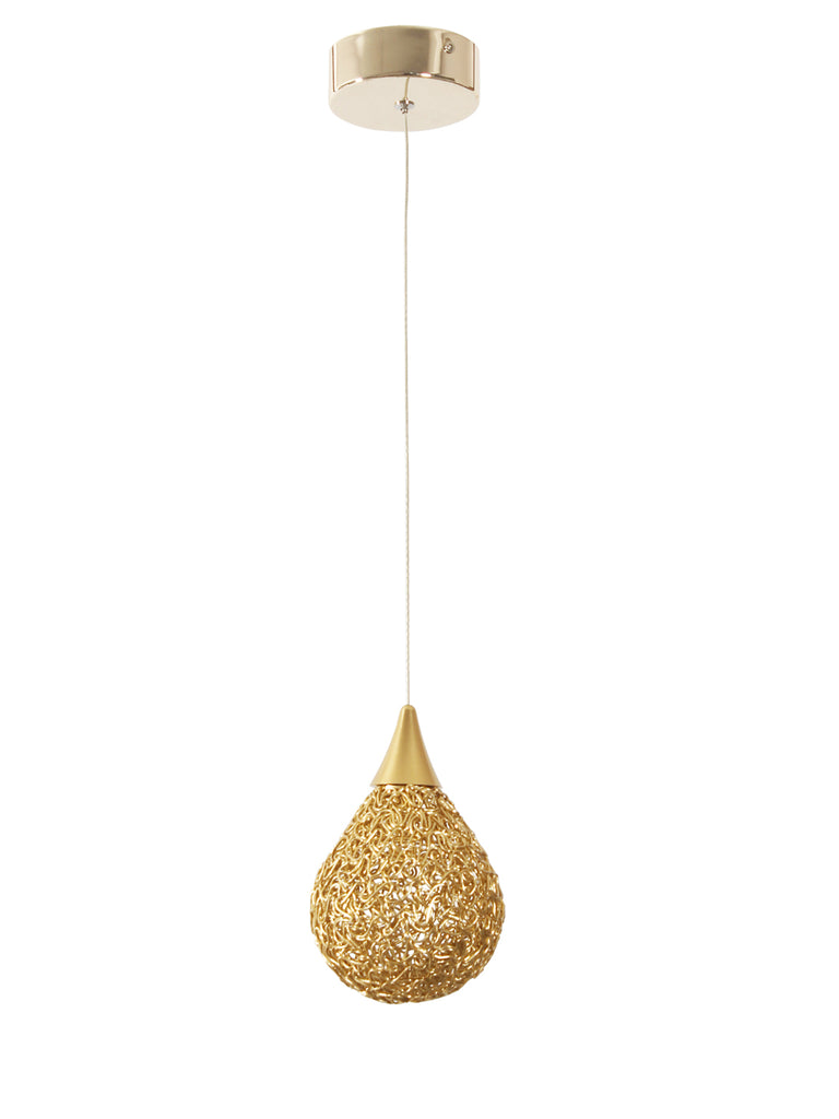 Golden Drop LED Pendant Lamp | Buy LED Hanging Lights Online India