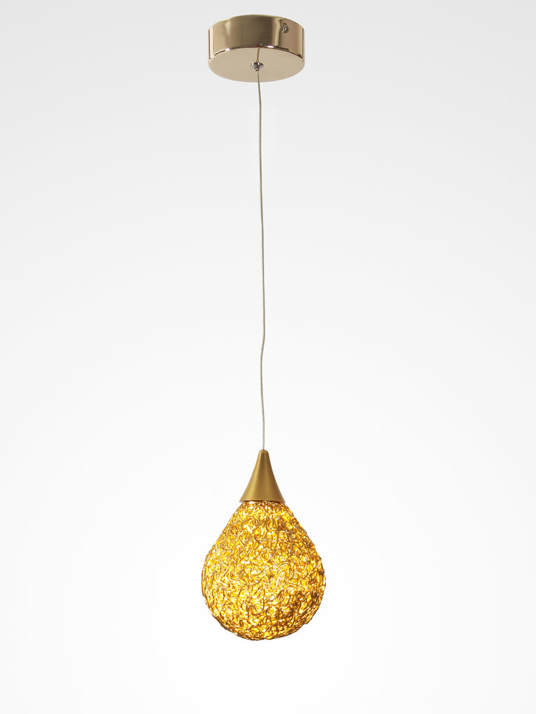 Golden Drop LED Pendant Lamp | Buy LED Hanging Lights Online India