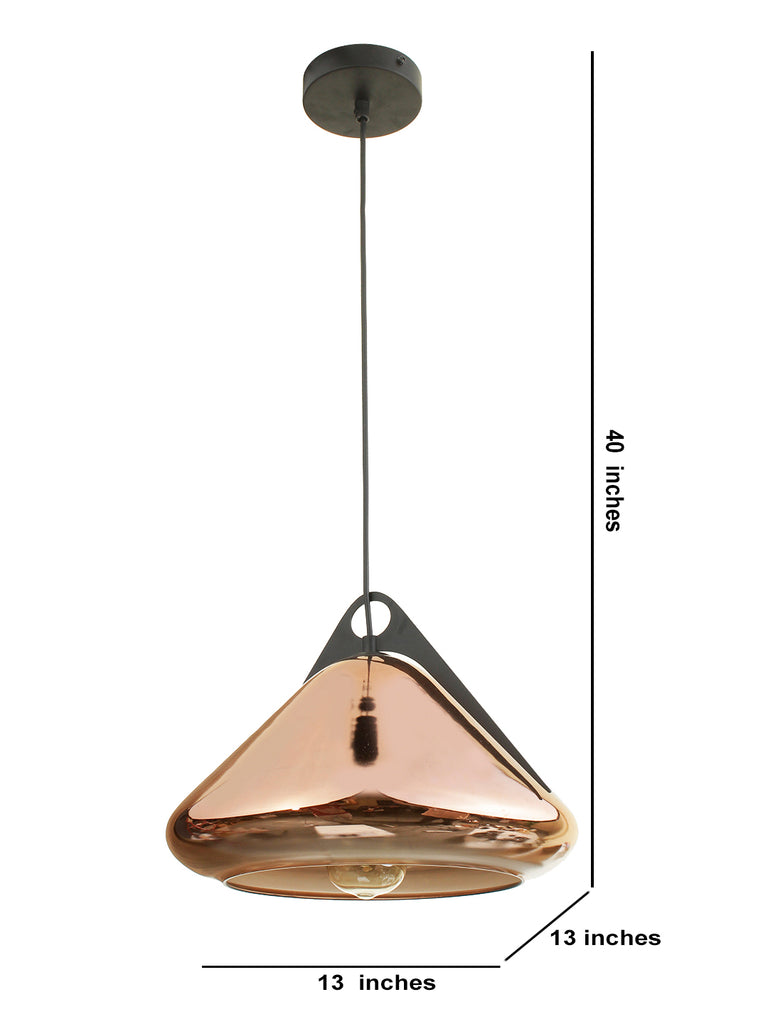 Radian Copper Pendant Light | Buy Luxury Hanging Lights Online India