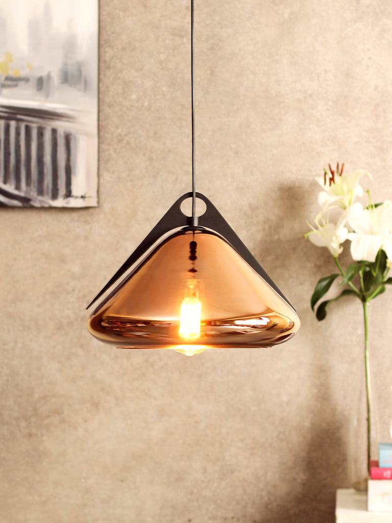 Radian Copper Pendant Light | Buy Luxury Hanging Lights Online India
