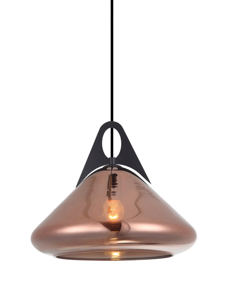 Radian Copper Glass Pendant Lamp | Buy Luxury Hanging Lights Online India