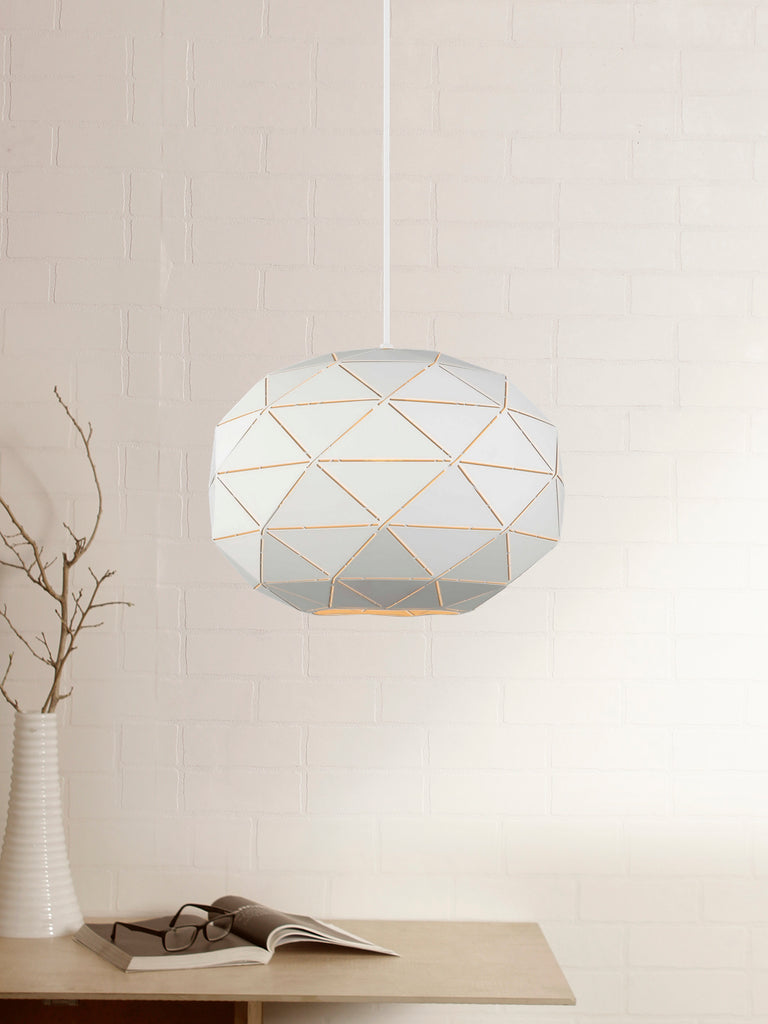 Glorian White Pendant Lamp | Buy Modern Hanging Lights Online India