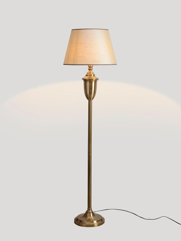 Marc White Gold Floor Lamp | Buy Traditional Floor Lamps Online India