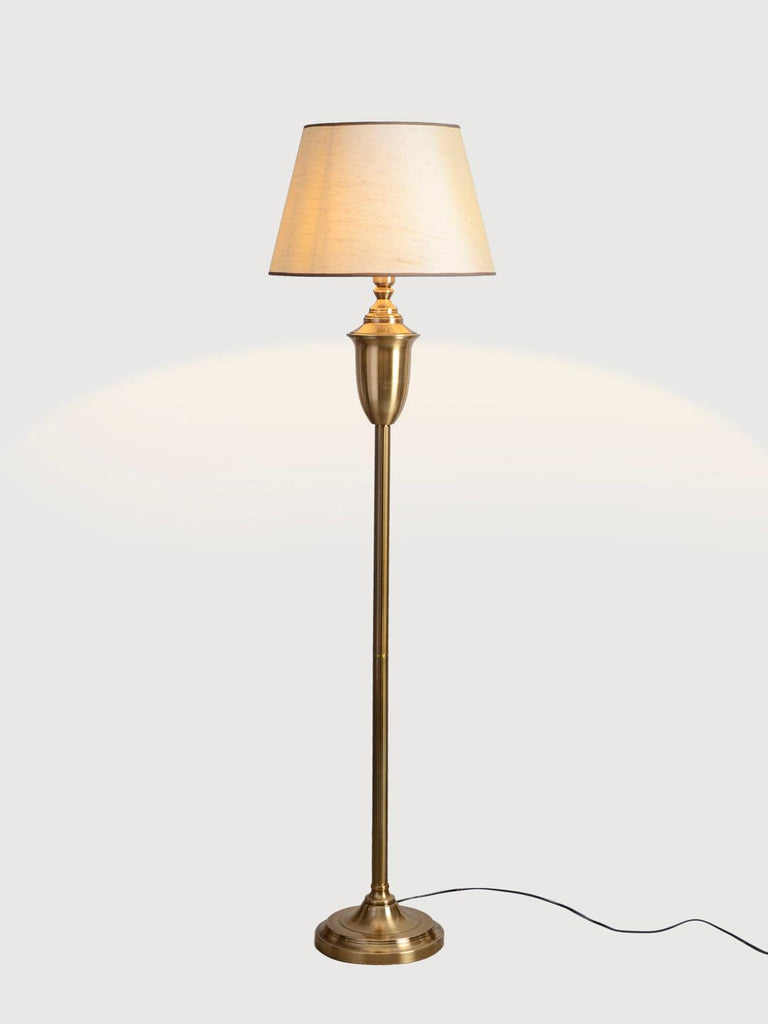 Marc White Gold Floor Lamp | Buy Traditional Floor Lamps Online India