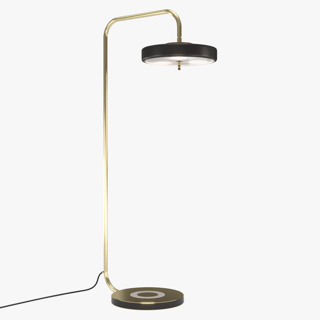 Revolve Black Gold Floor Lamp | Buy Modern Floor Lamps Online India