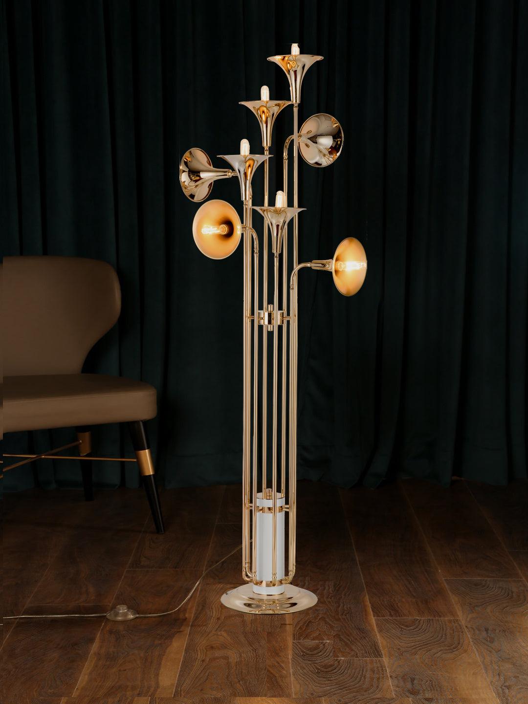 Trumpet cheap floor lamp