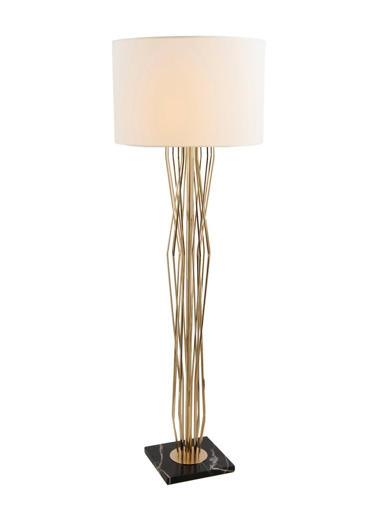 Terera White Gold Floor Lamp | Buy Luxury Floor Lamps Online India