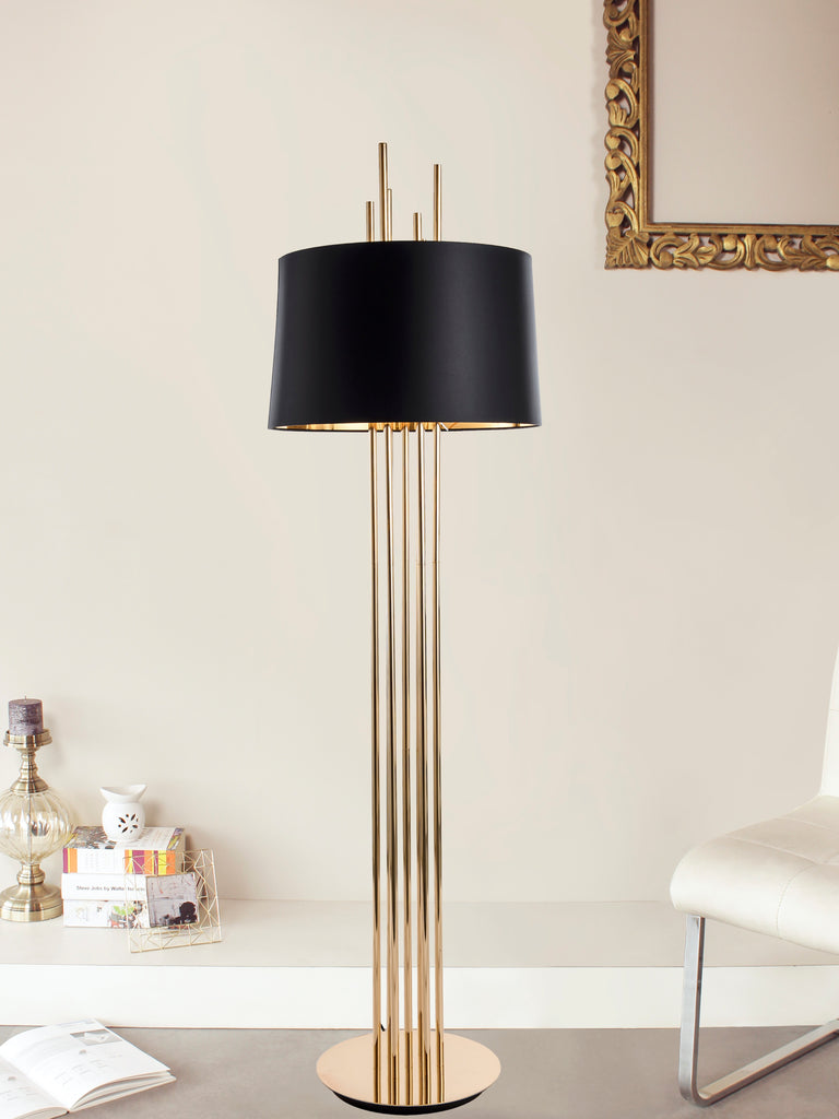 Mildred Black Gold Floor Lamp | Buy Luxury Floor Lamps Online India