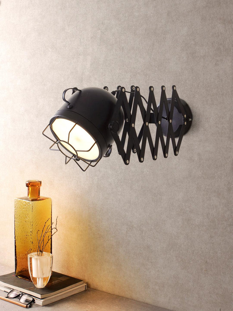 Wynn Black Wall Light | Modern Wall Lights Online India