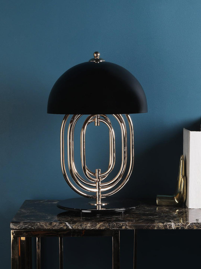 Turner Black Gold Table Lamp | Buy Luxury Table Lamps Online India
