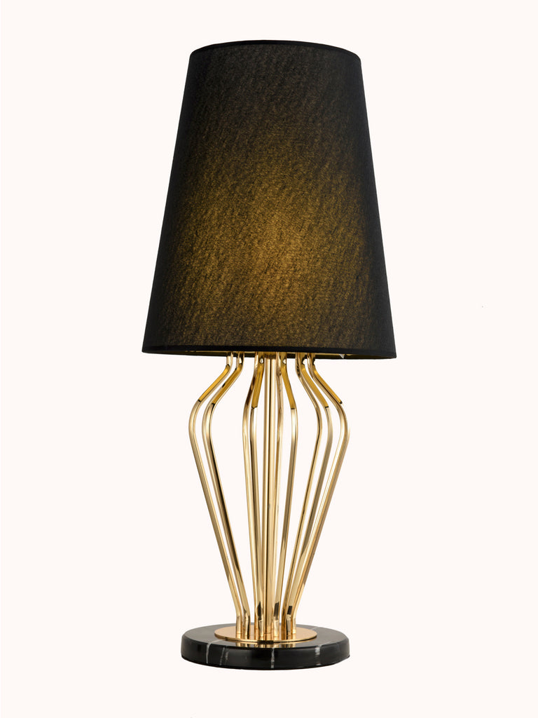 Kathy Black Gold Table Lamp | Buy Luxury Table Lamps Online India
