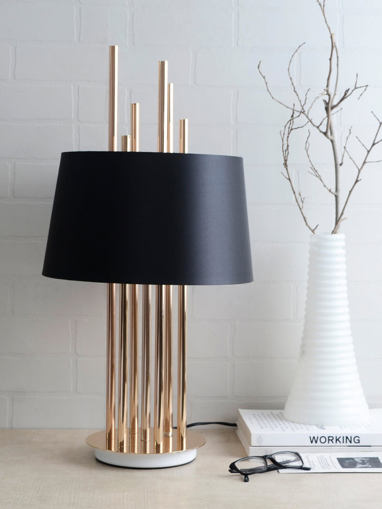 Mildred Black Gold Table Lamp | Buy Luxury Table Lamps Online India