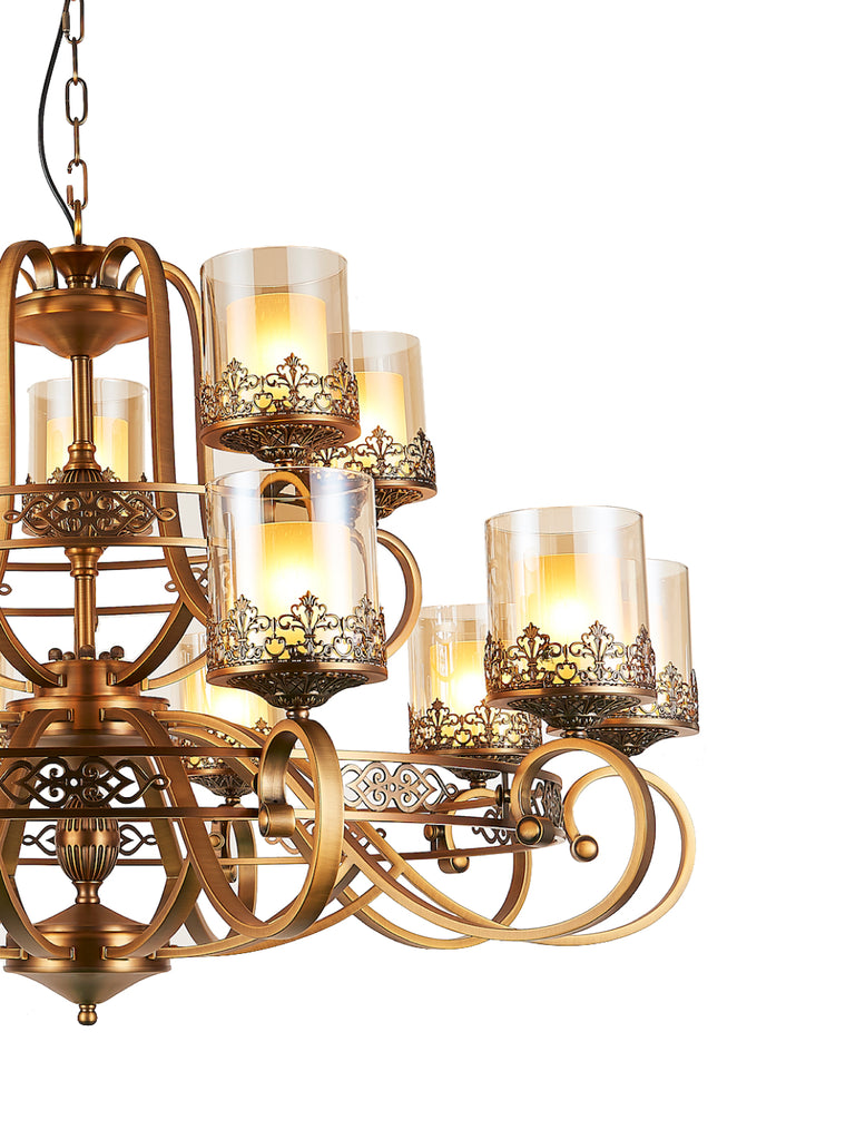 Marville Traditional Gold Chandelier | Buy Decorative Chandeliers Online India