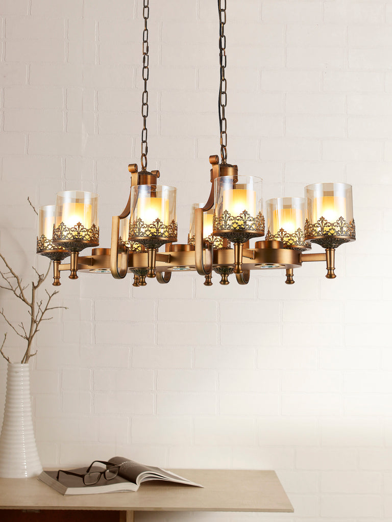 Marville Traditional Gold Chandelier | Buy Decorative Chandeliers Online India