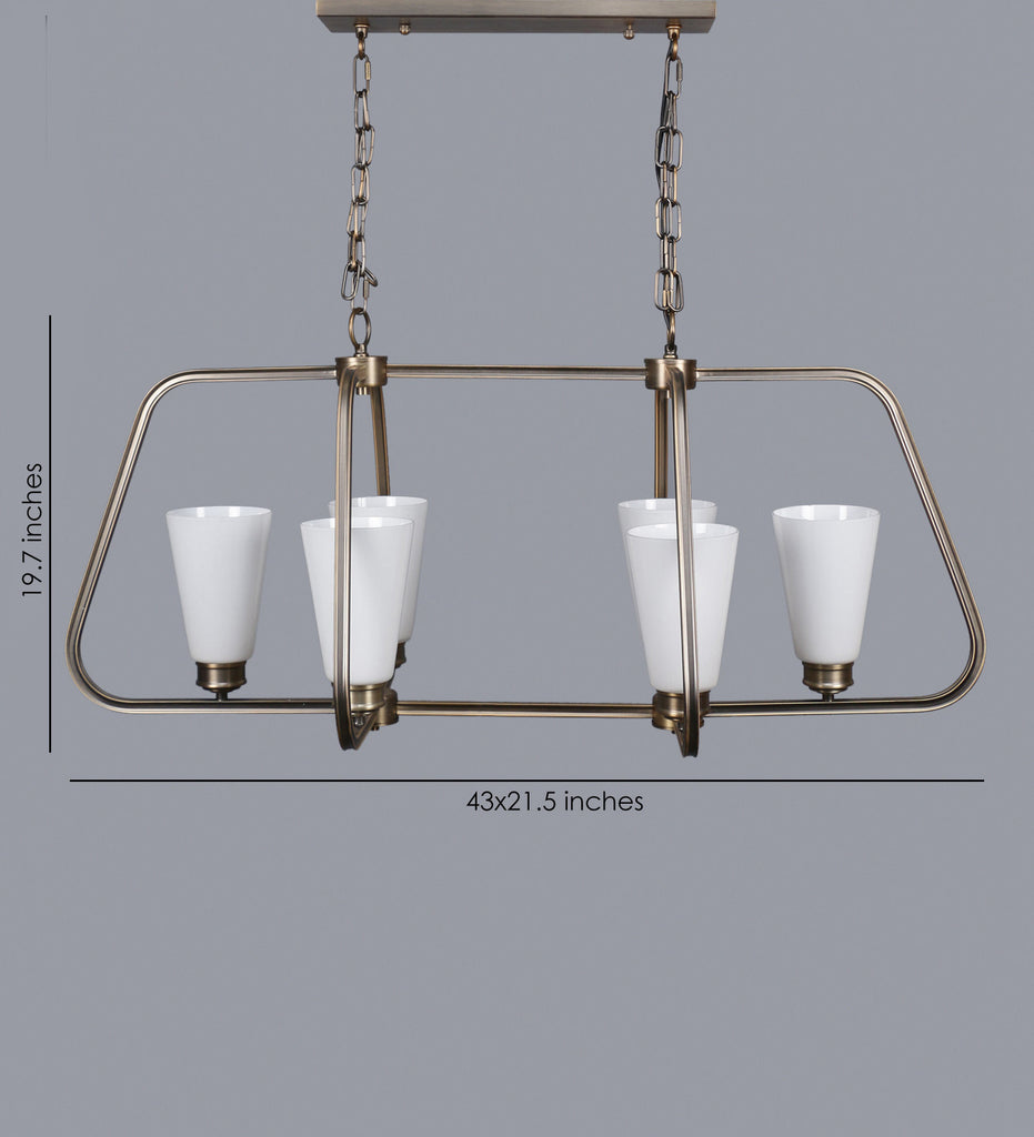 Rubella 6-Lamp Traditional Chandelier | Buy Luxury Chandeliers Online India