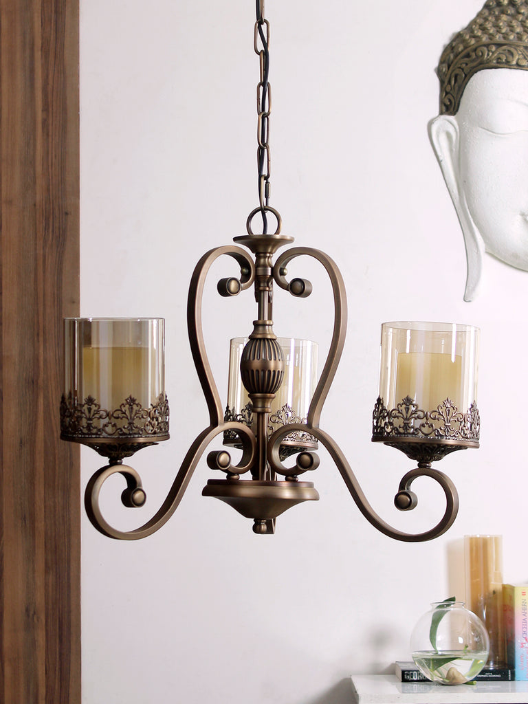 Marville 3-Lamp Vintage Chandelier Buy Luxury Chandeliers Online India