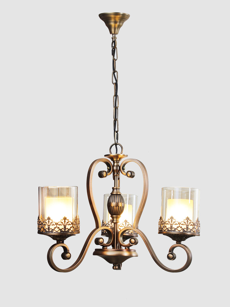 Marville 3-Lamp Vintage Chandelier Buy Luxury Chandeliers Online India