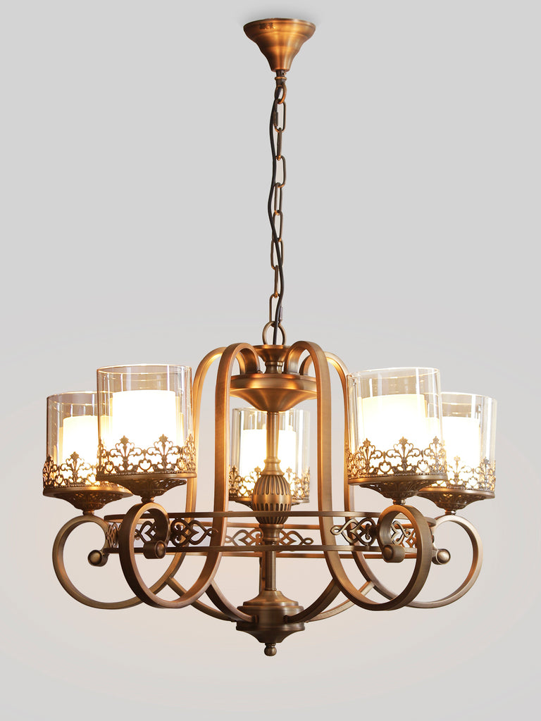 Marville 5-Lamp Vintage Chandelier | Buy Luxury Chandeliers Online India