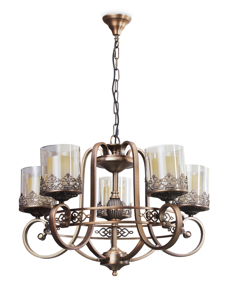 Marville 5-Lamp Vintage Chandelier | Buy Luxury Chandeliers Online India