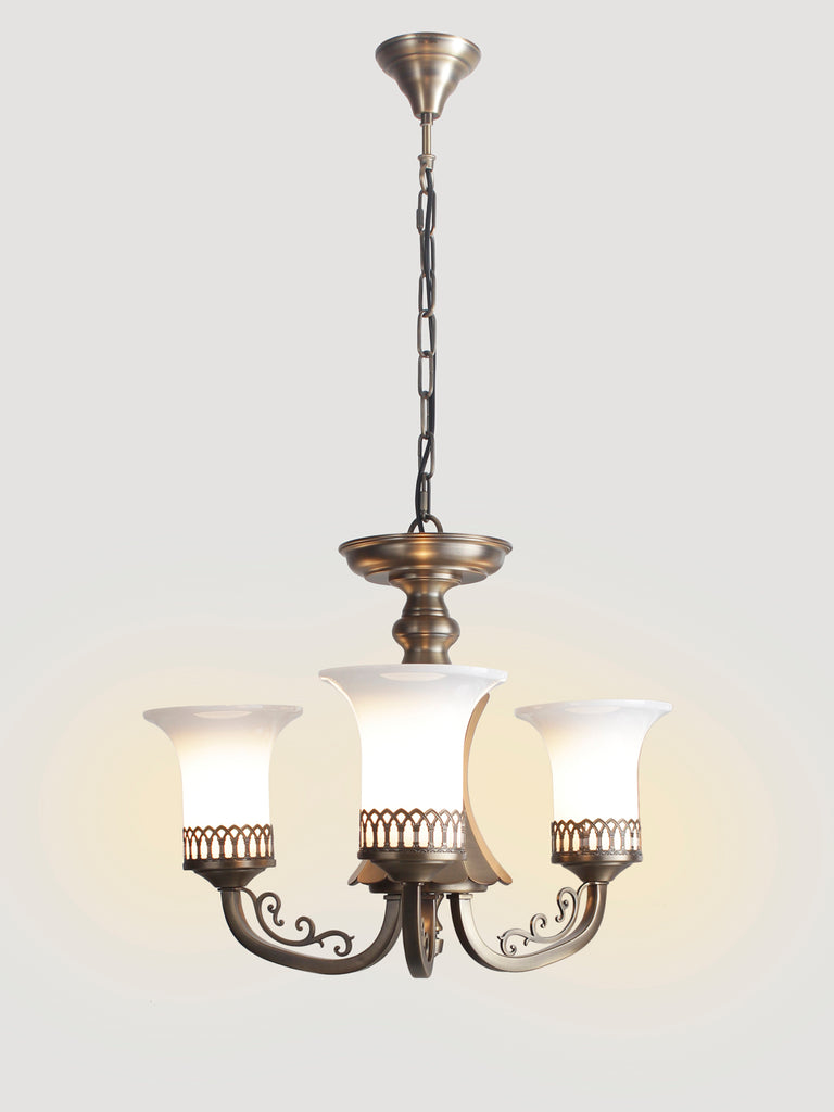 Novella 3-Lamp Traditional Chandelier | Buy Luxury Chandeliers Online India