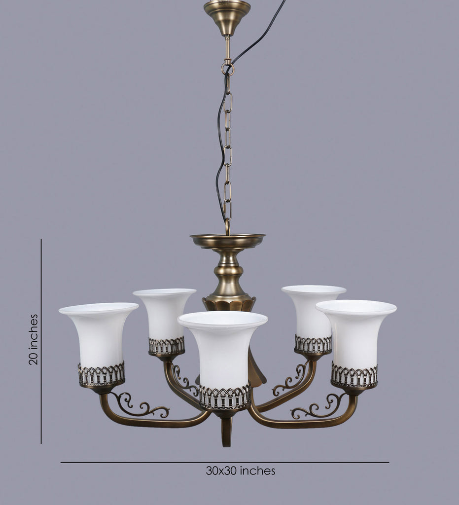 Novella 5-Lamp Traditional Chandelier | Buy Luxury Chandeliers Online India