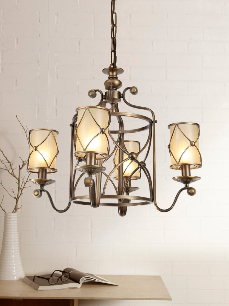 Michelle Traditional Gold Chandelier | Buy Decorative Chandeliers Online India