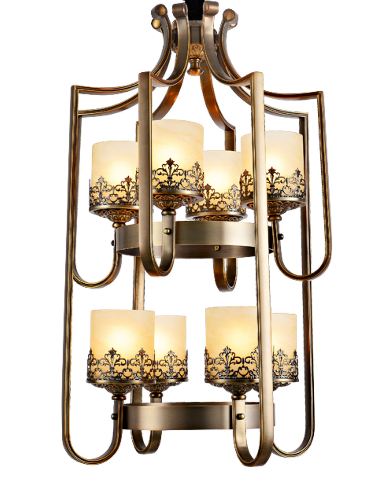 Selville Traditional Gold Chandelier | Buy Decorative Chandeliers Online India