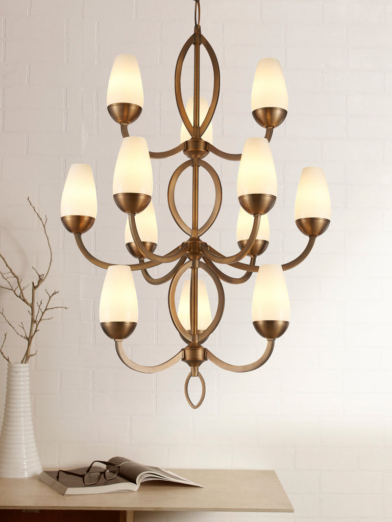 Ariano Traditional Gold Chandelier | Buy Decorative Chandeliers Online India
