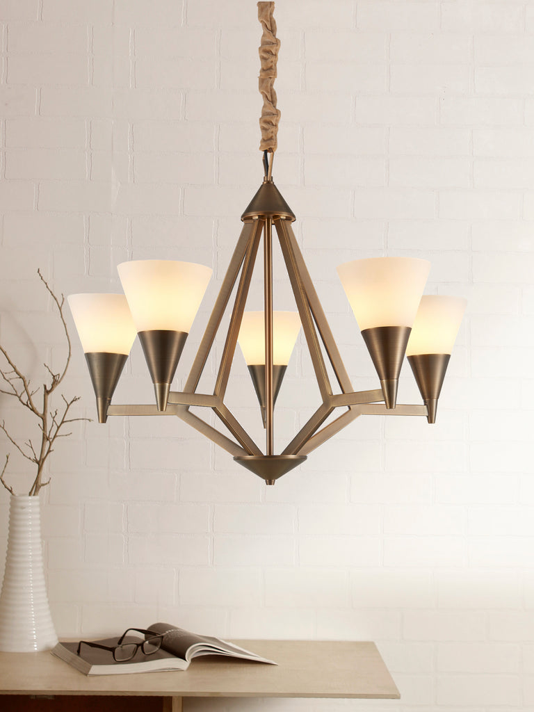 Laviano Traditional Gold Chandelier | Buy Decorative Chandeliers Online India