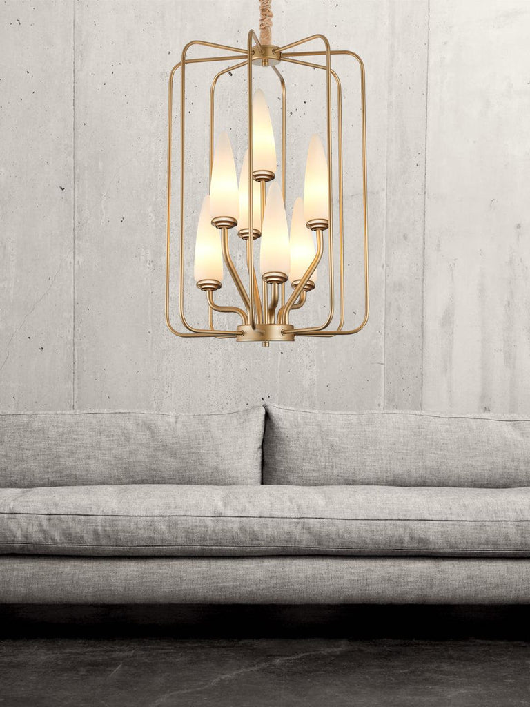 Darcelle Traditional Gold Chandelier | Buy Decorative Chandeliers Online India