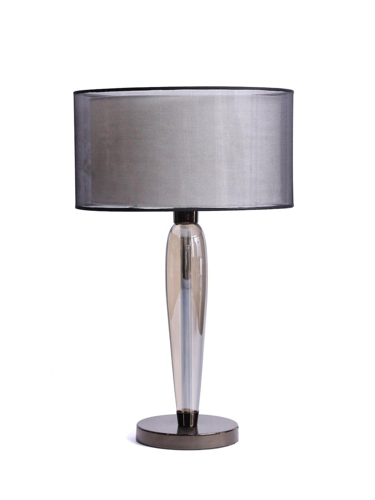 Triviano Traditional Grey Gold Table Lamp | Buy Table Lamps Online India