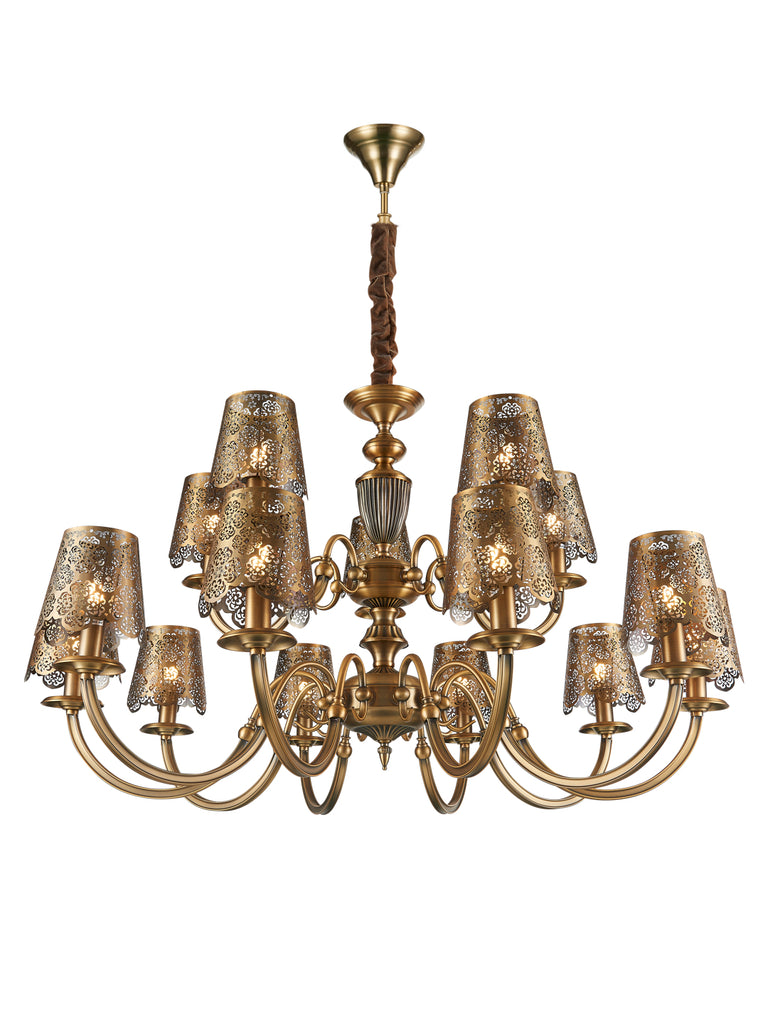 Rochelle Traditional Gold Chandelier | Buy Decorative Chandeliers Online India
