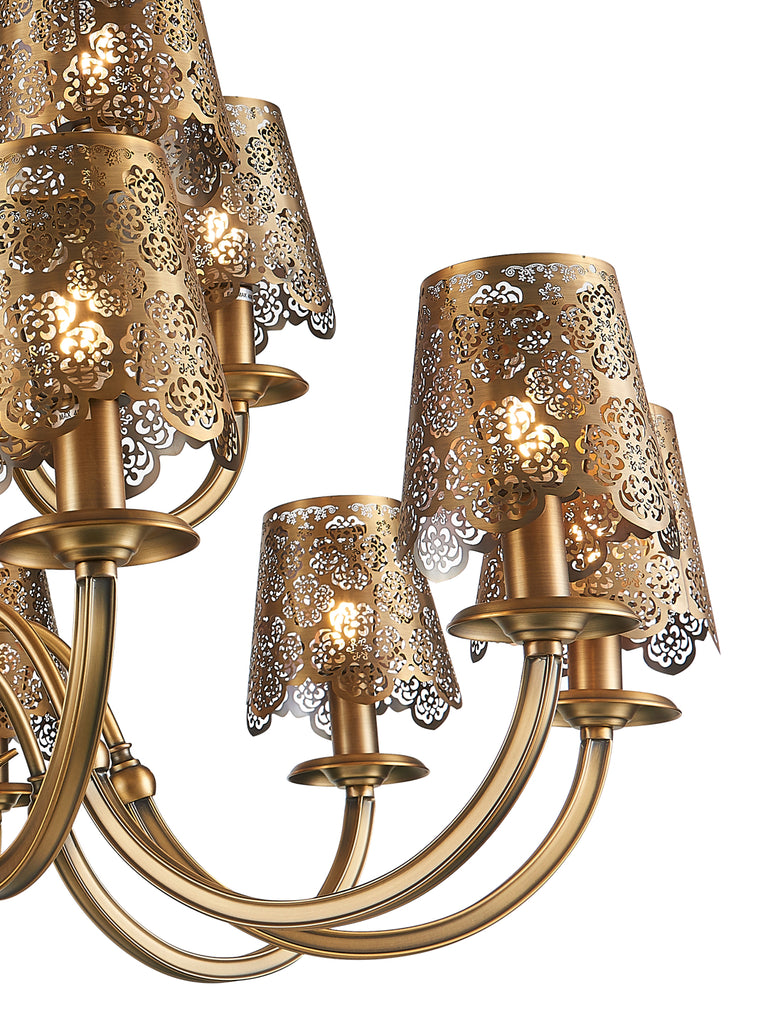 Rochelle Traditional Gold Chandelier | Buy Decorative Chandeliers Online India