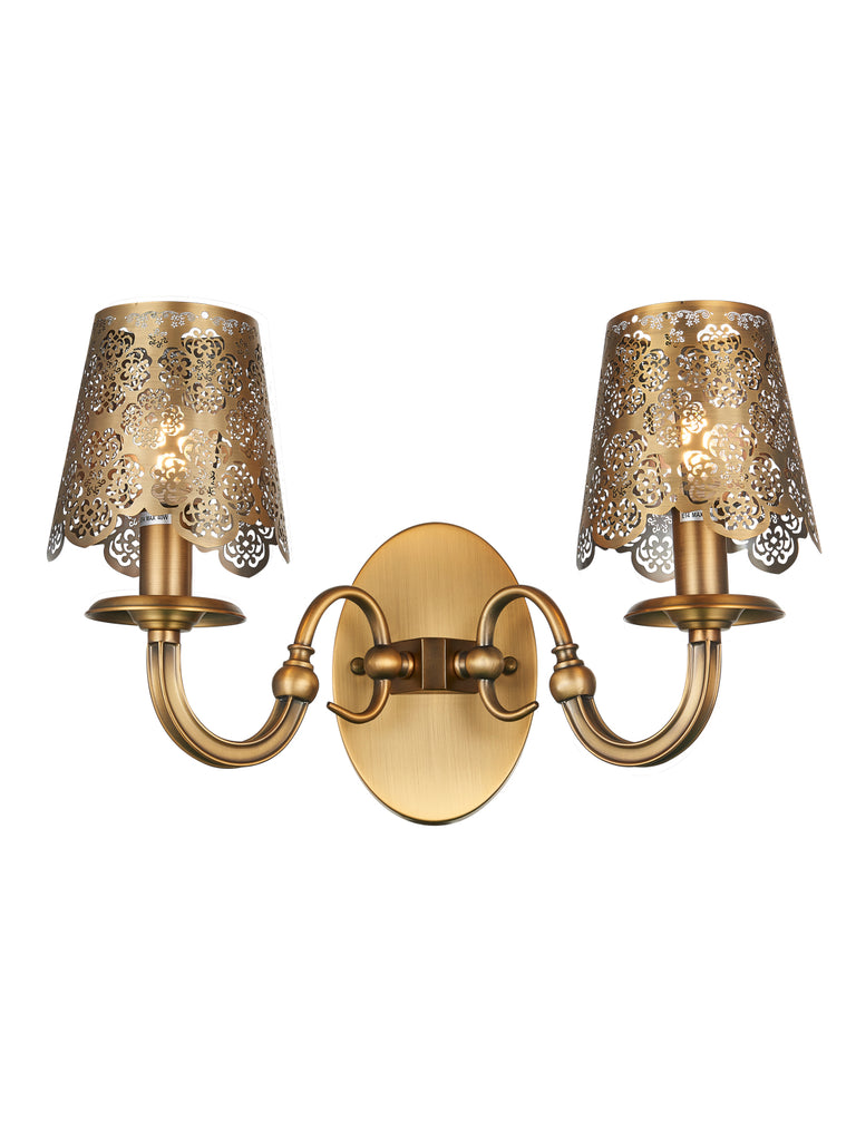 Rochelle Traditional Gold Wall Lamp | Buy Best Wall Light Online India