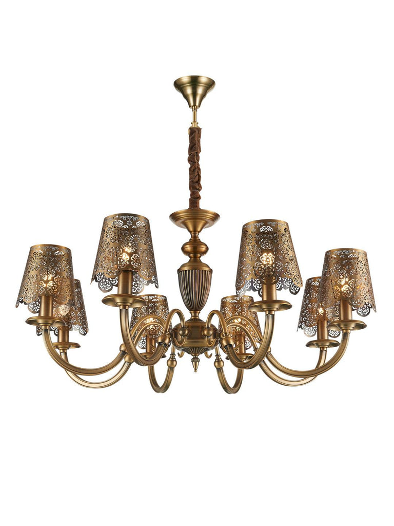 Rochelle Traditional Gold Chandelier | Buy Decorative Chandeliers Online India
