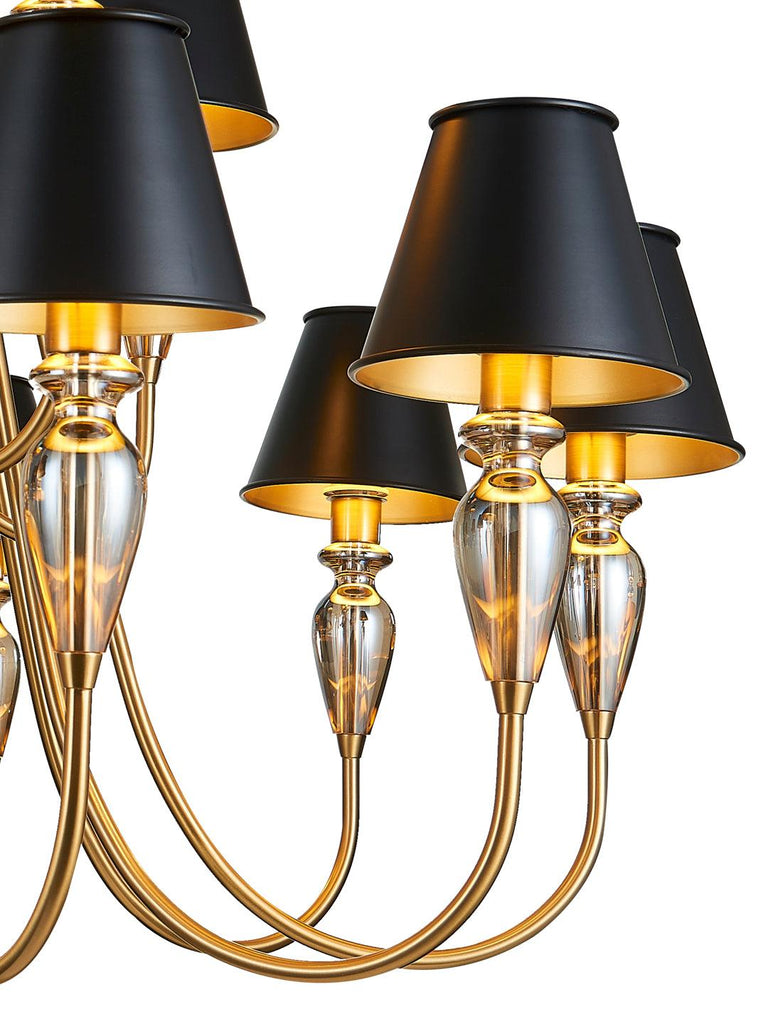 Marcelle Black Gold Chandelier Buy Decorative Chandeliers Online India