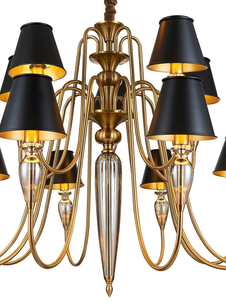 Marcelle Black Gold Chandelier Buy Decorative Chandeliers Online India