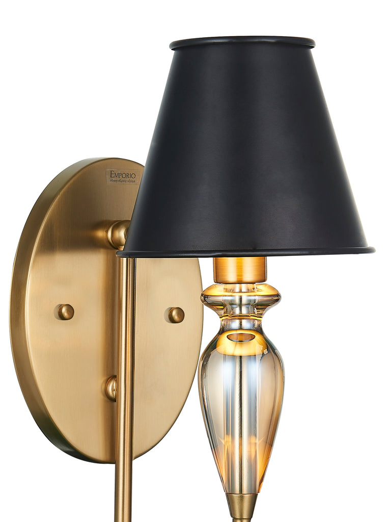 Marcelle Black Gold Wall Lamp | Buy Best Wall Light Online India