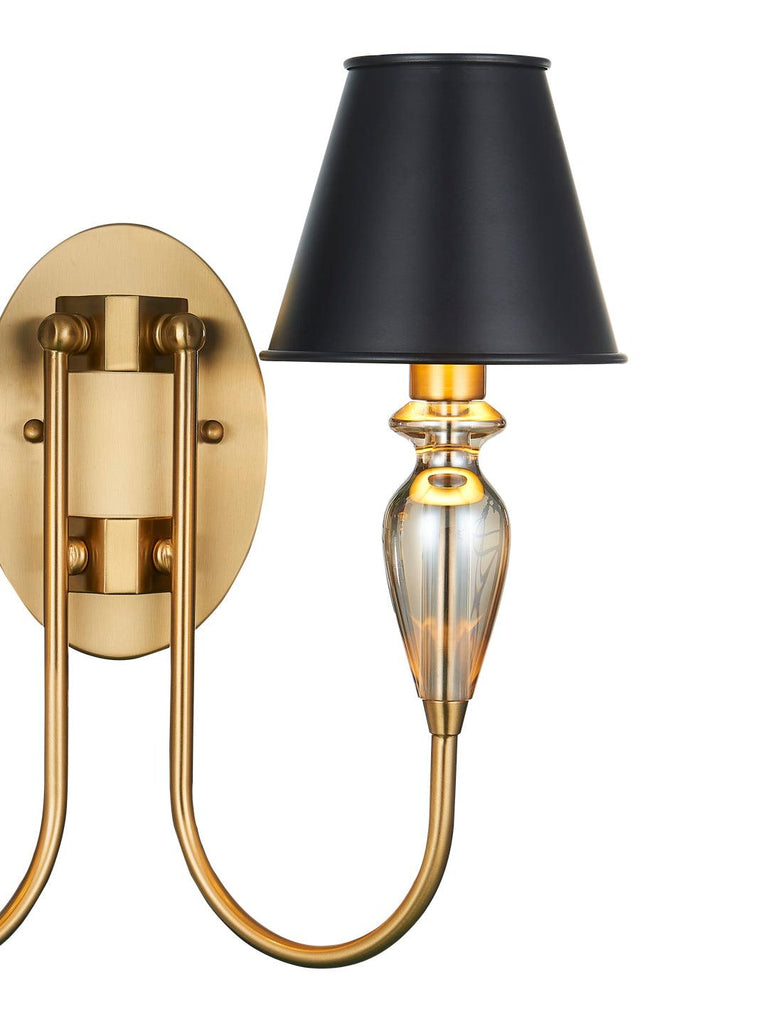 Marcelle Black Gold Wall Lamp | Buy Best Wall Light Online India