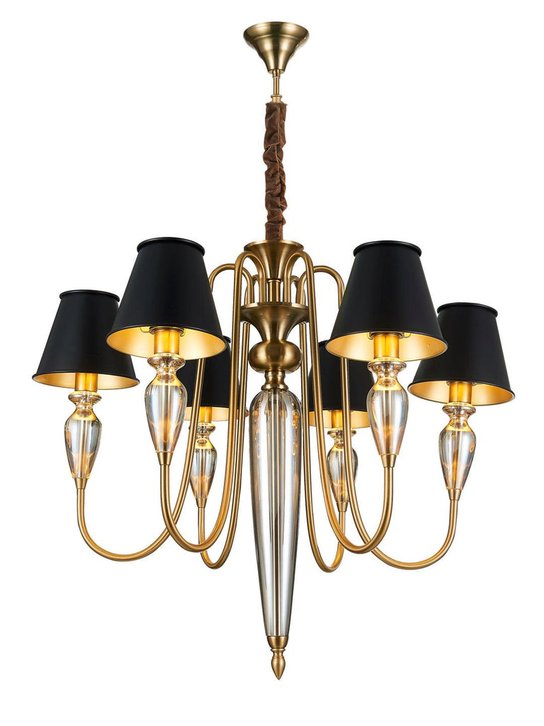 Marcelle Black Gold Chandelier Buy Decorative Chandelier Online India