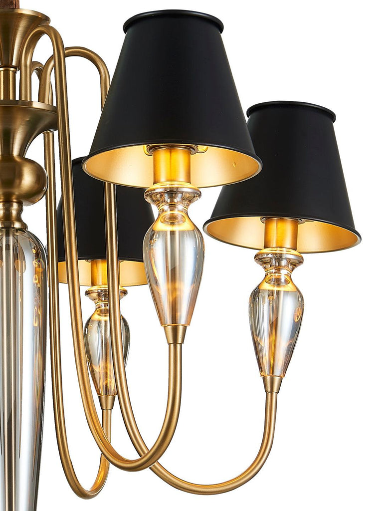 Marcelle Black Gold Chandelier Buy Decorative Chandelier Online India