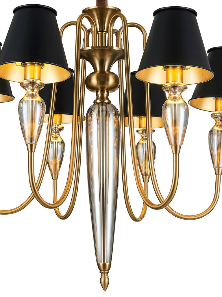 Marcelle Black Gold Chandelier Buy Decorative Chandelier Online India