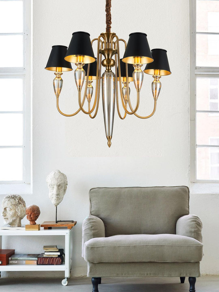 Marcelle Black Gold Chandelier Buy Decorative Chandelier Online India