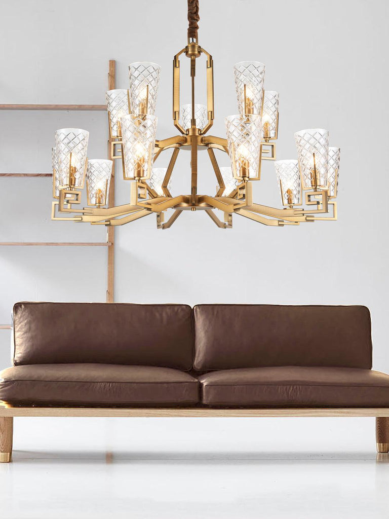 Estelle Traditional Gold Chandelier | Buy Decorative Chandeliers Online India