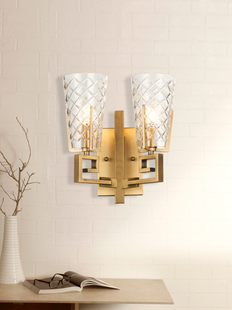 Estelle Traditional Gold Wall Lamp | Buy Best Wall Light Online India